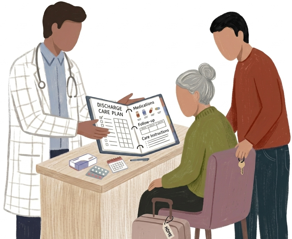 Transitional care and physician support after discharge